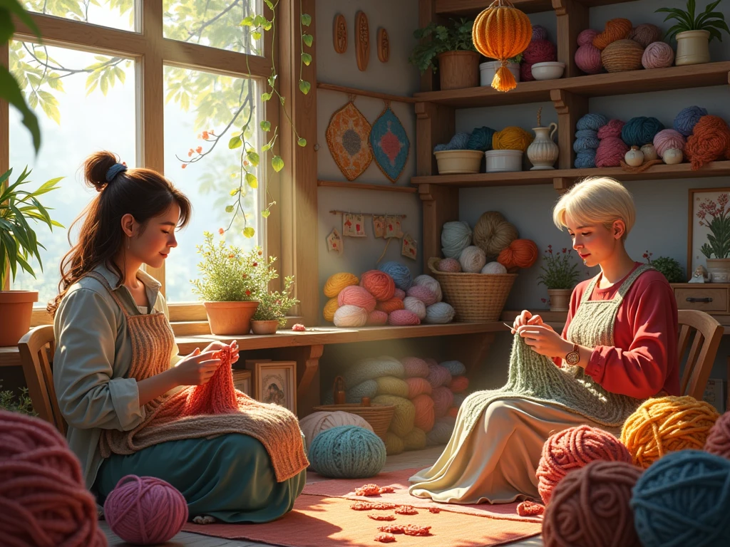 Handwerk workshop breien en haken bij Dryxalonbloxaryn